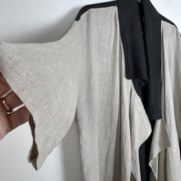 Artists & Revolutionaries Womens Trip to Paris Trench coat linen Lagenlook - Picture 3 of 8